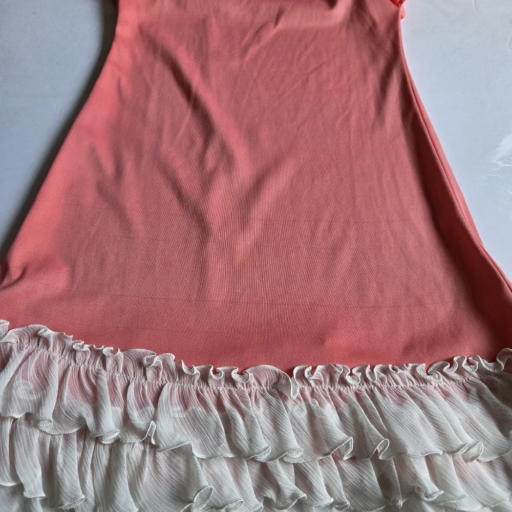Girl's Paper Doll Layered Ruffle Dress - Picture 5 of 8